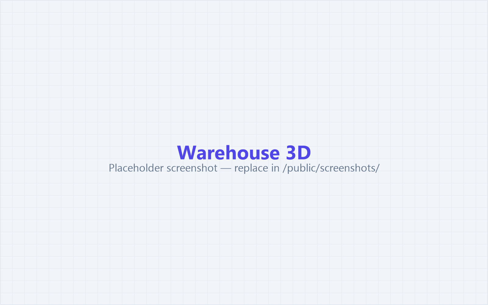 3D warehouse visualization screenshot